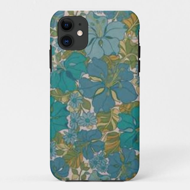 Funda De Case-Mate Para iPhone Estuche para teléfono con flores azules (Reverso)
