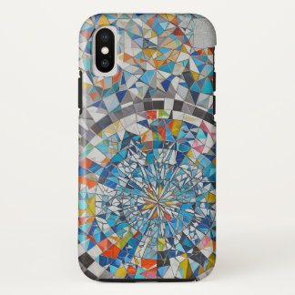 Funda Para iPhone XS Estuche para teléfono con mosaico geométrico