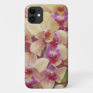 Funda Para iPhone 11 Estuche para teléfono de arte con flores de orquíd