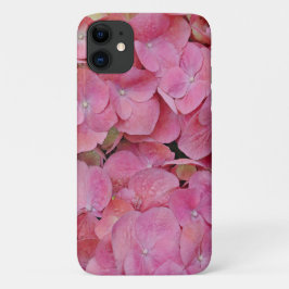 Funda Para iPhone 11 Estuche para teléfono de arte de flores de hidrang