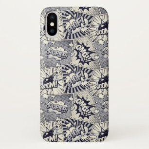 Funda Para iPhone X Estuche para teléfono de arte pop del libro de his