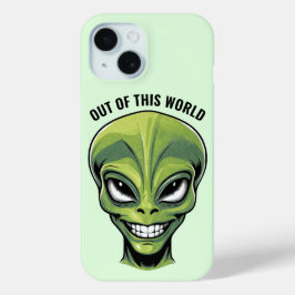 Funda Para iPhone 15 Estuche para teléfono de cabeza verde para extranj