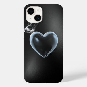 Funda Para iPhone 14 De Case-Mate Estuche para teléfono de corazón y mariposa Purpur