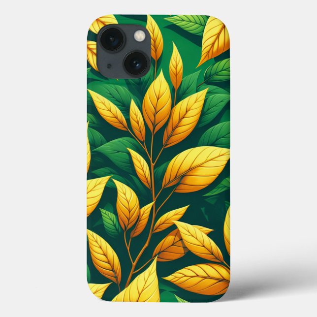 Funda De Case-Mate Para iPhone Estuche para teléfono de hojas artísticas (Reverso)