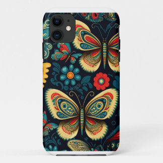 Funda Para iPhone 11 Estuche para teléfono de mariposa