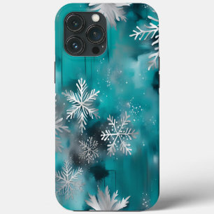 Funda Para iPhone 13 Pro Max Estuche para teléfono de Navidades blancos de plat