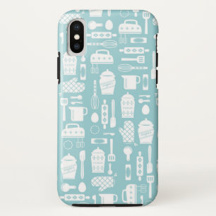 Funda Para iPhone XS Estuche para teléfono de panadería azul