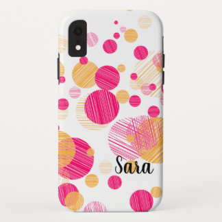 Funda Para iPhone XR Estuche para teléfono de punto de polka caprichoso