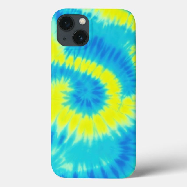 Funda De Case-Mate Para iPhone Estuche para teléfono de tinte azul y amarillo (Reverso)