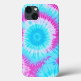Funda Para iPhone 13 Estuche para teléfono de tinte azul y rosa