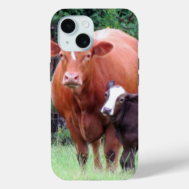 Funda De Case-Mate Para iPhone Estuche para teléfono de vaca y ternera (Reverso )