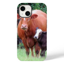 Estuche para teléfono de vaca y ternera