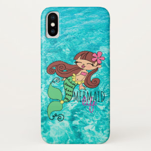 Funda Para iPhone X Estuche para teléfono de vida de sirena