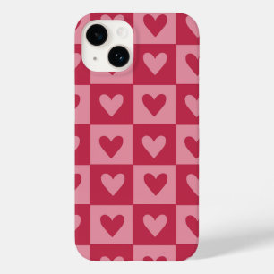 Funda Para iPhone 14 De Case-Mate Estuche para teléfono del patrón rojo del corazón