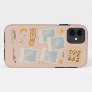 Funda Para iPhone 11 Estuche para teléfono estético Digital Collage