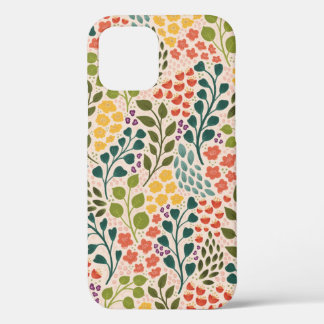 Funda Para iPhone 12 Pro Estuche para teléfono floral Wildflower