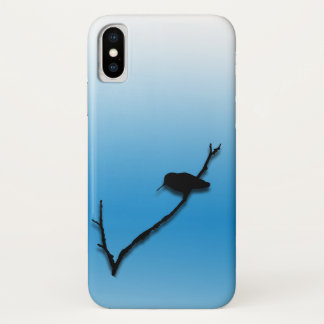 Funda Para iPhone X Estuche para teléfono - Hummingbird contra el ciel