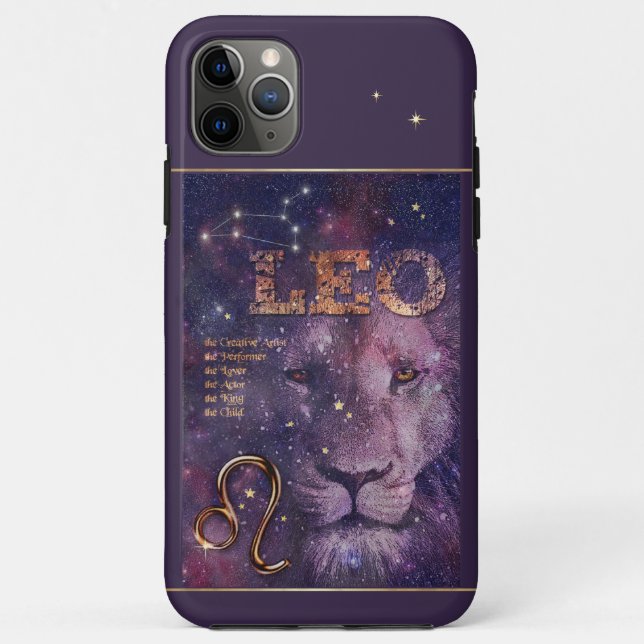 Funda De Case-Mate Para iPhone Estuche para teléfono ♌ Leo (Reverso)