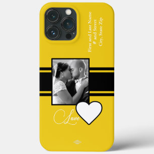 Funda Para iPhone 13 Pro Max Estuche para teléfono móvil fotográfico de corazón