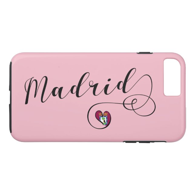 Funda De Case-Mate Para iPhone Estuche para teléfono móvil Heart Madrid, España (Reverso (horizontal))