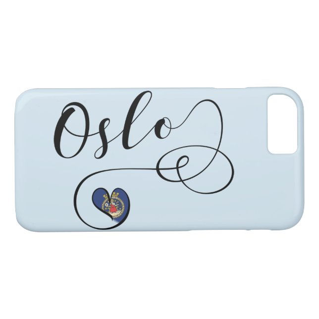 Funda De Case-Mate Para iPhone Estuche para teléfono móvil Heart Oslo, Noruega (Reverso (horizontal))