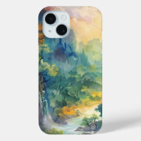 Estuche para teléfono Sunlit Forest Valley