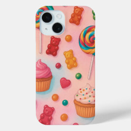 Funda Para iPhone 15 Estuche para teléfono terrestre de dulce dulce de