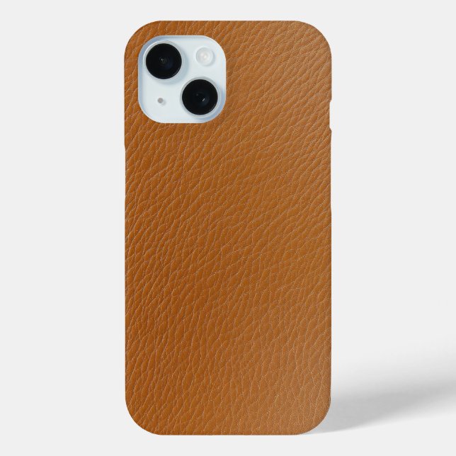 Funda De Case-Mate Para iPhone Estuche para teléfono texturizado de cuero marrón  (Reverso )