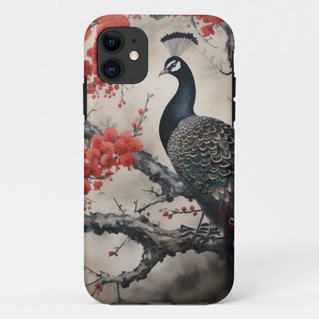 Funda De Case-Mate Para iPhone Estuche Peacock Iphone (Reverso)