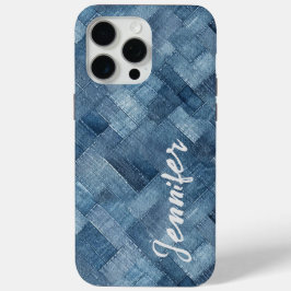 Funda Para iPhone 15 Pro Max Estuche personalizado Jean Denim para iPhone y iPa