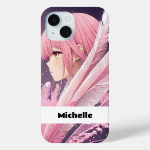 Funda Para iPhone 15 Estuche personalizado para iPhone de Chica de anim