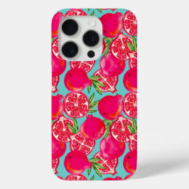 Funda Para iPhone 15 Pro Estuche Pintado Pomegranate Phone