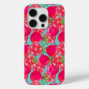 Funda Para iPhone 15 Pro Estuche Pintado Pomegranate Phone