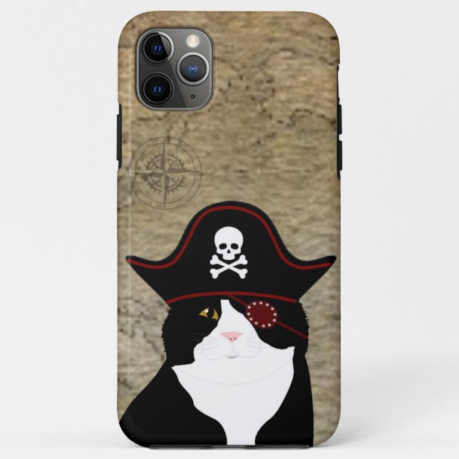 Funda De Case-Mate Para iPhone Estuche pirate Cat para iPhone (Reverso)