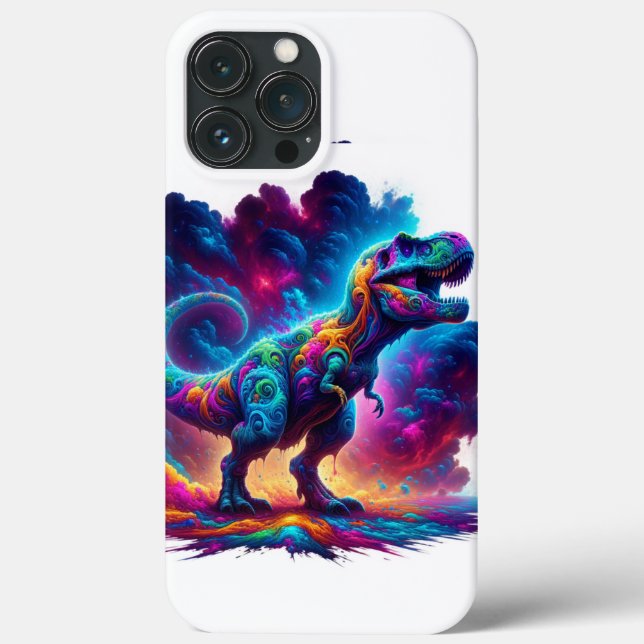 Funda De Case-Mate Para iPhone Estuche Psychedelic T. Rex Phone (Reverso )
