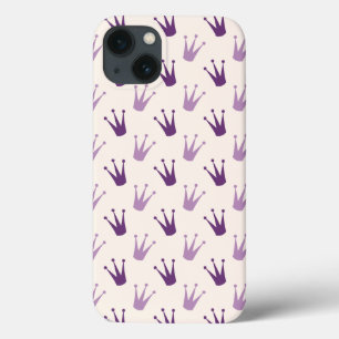 Funda Para iPhone 13 Estuche Purple Crowns iPad Air