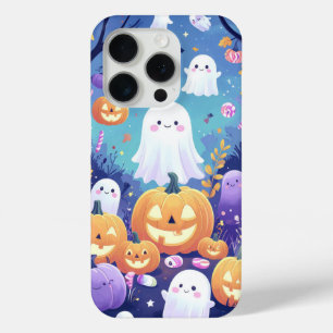 Funda Para iPhone 15 Pro Estuche Purple Cute Halloween para iPhone / iPad