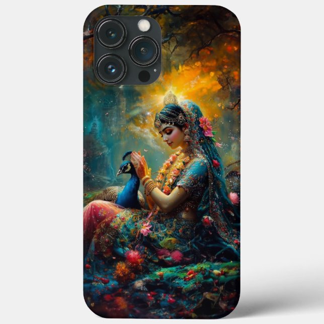 Funda De Case-Mate Para iPhone Estuche Radha Rani Phone (Reverso )