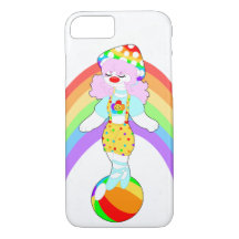 Estuche Rainbow Mushroom Clown Chica para iPhone /