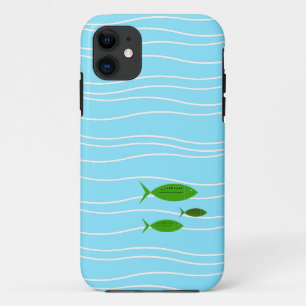 Funda Para iPhone 11 Estuche Retro Fish Funda-Mate para iPhone
