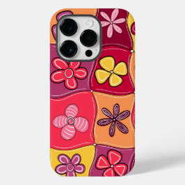 Funda Para iPhone 14 Pro De Case-Mate Estuche Retro Flowers Phone