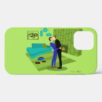 Estuche Retro Gay Couple In Love iPhone / iPad