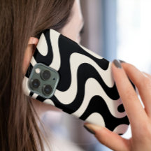 Estuche Retro Liquido Swirl Abstract Pattern Phone