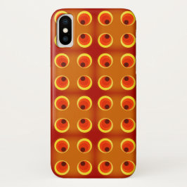 Funda Para iPhone X estuche retro naranja 1970 para iPhone Funda-mate