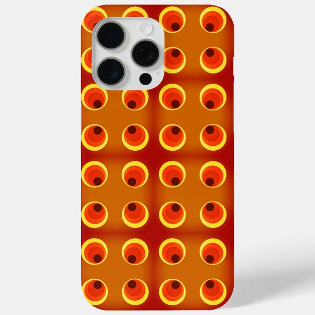 Funda De Case-Mate Para iPhone estuche retro naranja 1970 para iPhone Funda-mate (Reverso )