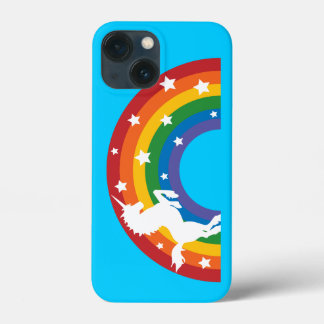 Funda Para iPhone 13 Mini Estuche Retro Rainbow Unicorn para iPhone 5C