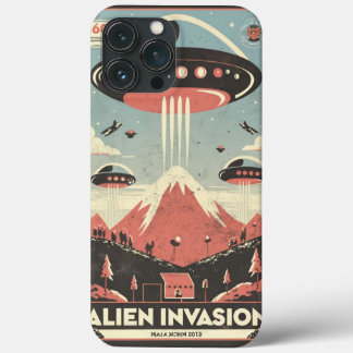 Funda Para iPhone 13 Pro Max Estuche Retro Sci-Fi Adventure para iPhone 🚀 👽