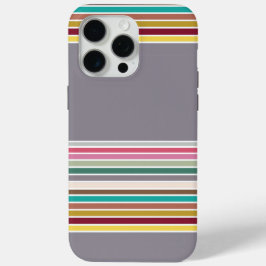 Funda Para iPhone 15 Pro Max Estuche Retro Stripe Pattern iPhone / iPad