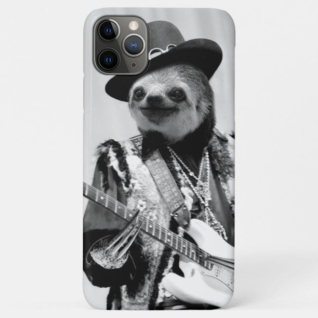 Funda De Case-Mate Para iPhone Estuche Rockstar Sloth #2 para iPhone Funda-Mate (Reverso)