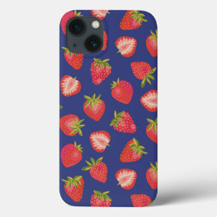 Funda Para iPhone 13 Estuche Royal Blue Strawberry para iPhone